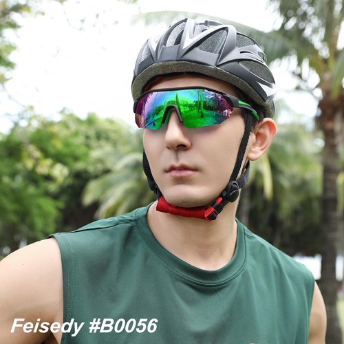 FEISEDY Polarized Sunglasses Baseball Lightweight Frame Men Women Sports Cycling Sun Glasses for MTB UV400 Protection B0056