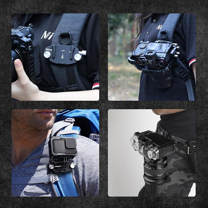 Nitze Camera Clip with Arca-Type Plate, Metal Capture Clip with Magnetic