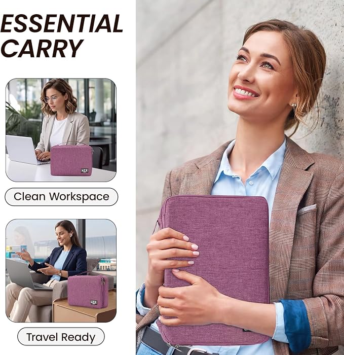 Large Electronic Organizer Travel Case, Double Layer Tech Accessories Bag