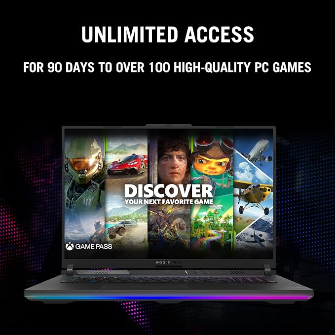 ASUS ROG Strix Scar 18 (2023) Gaming Laptop, 18” Nebula Display 16:10 QHD 240Hz/3ms, GeForce RTX 4090, Intel Core i9-13980HX, 32GB DDR5, 2TB PCIe SSD, Wi-Fi 6E, Windows 11 Pro, G834JY-XS97,Black