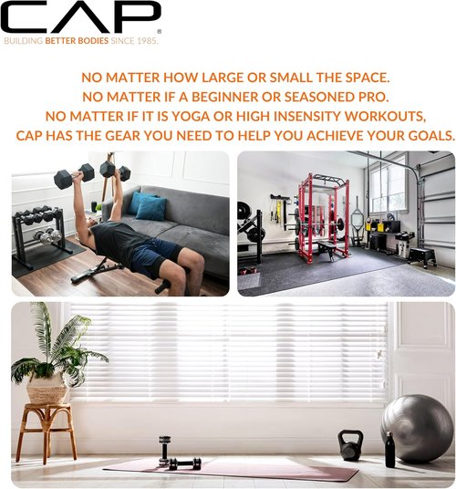 CAP Barbell Rubber Olympic Bumper Plate - Durable Weight Plates for Strength Training | Multiple Colors Available