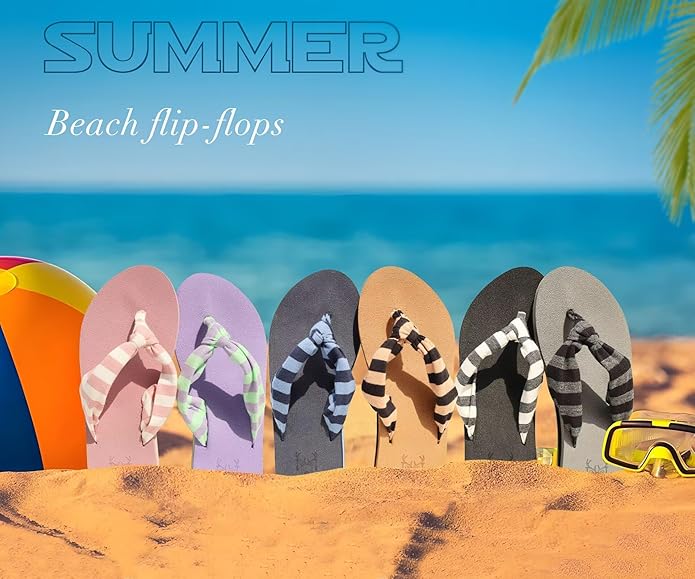 KuaiLu Flip Flops for Women with Arch Support Yoga Mat Comfortable Summer Beach Walking Thong Cushion Sandals Slip On Indoor Outdoor