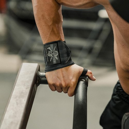 Iron Infidel Wrist Wraps - 18" Heavy Duty Support for Weightlifting & Crossfit | Gym Accessories for Men