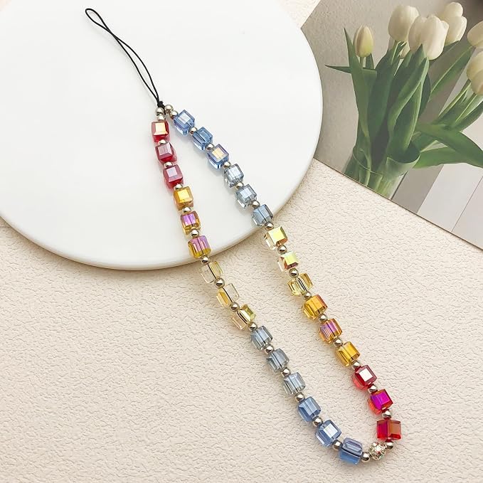 Beaded Camera Wrist Strap Cute Digital Camera Charm Lanyard Phone Chain
