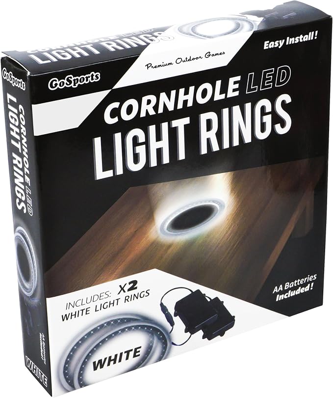 GoSports Cornhole Light Up LED Ring Kit 2pc Set