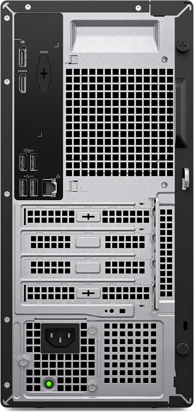 Dell Pro Tower Desktop PC 2026, Intel i3-14100, 16GB DDR5 RAM, 512GB SSD | Dual Monitor Support, WiFi 6, Bluetooth, HDMI, DisplayPort,Type-C, Windows 11 Pro, Carbon Black