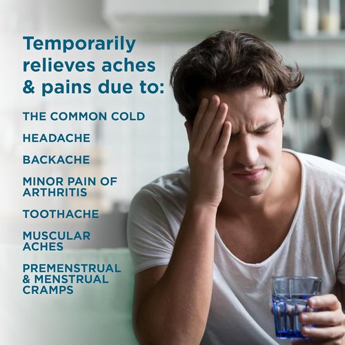 Basic Care Ibuprofen Tablets - Pain Relief, Fever Reducer | 500 Count Bottles