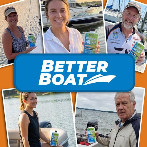 Marine Aluminum Polish - Premium Aluminum Restorer & Brightener for Boats, Pontoons, and Canoes