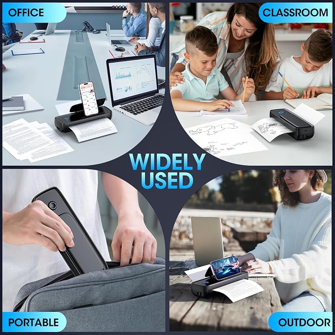 Inkless Portable Printer Wireless