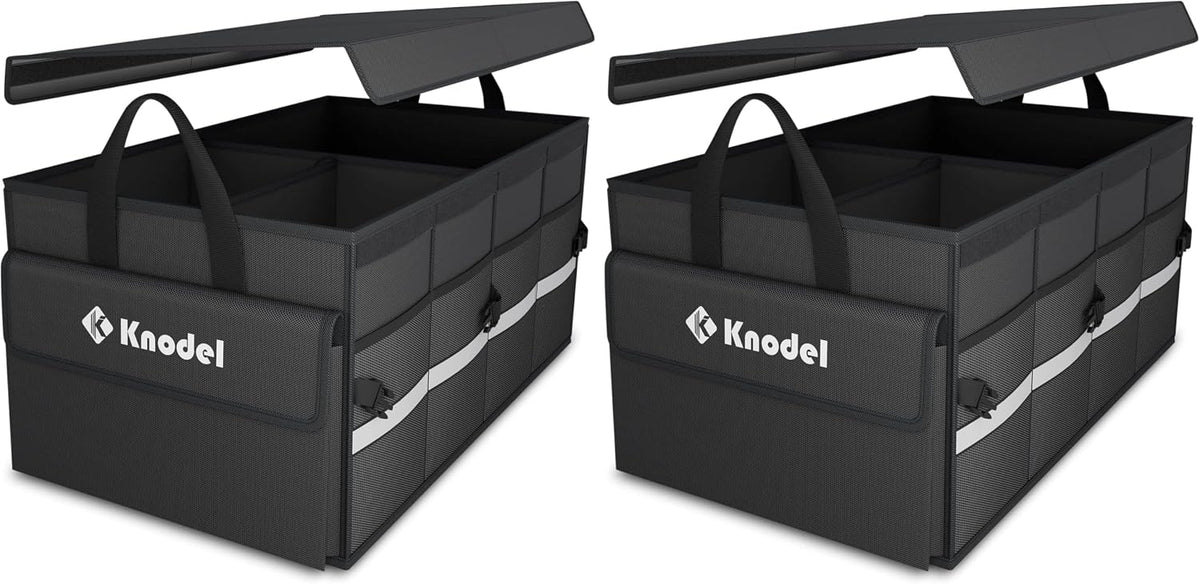 K KNODEL Trunk Organizer for Car, SUV, Truck and Sedan (Small, Black)