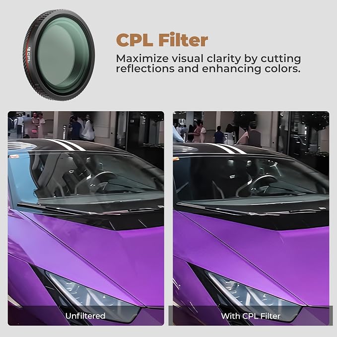 Freewell CPL Filter for DJI Osmo Nano – Reduces Glare & Enhances Contrast