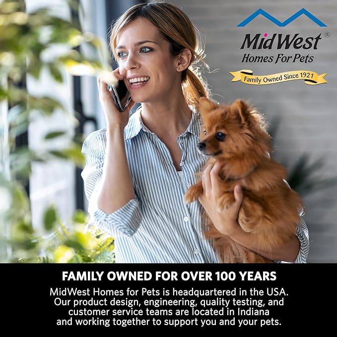 MidWest Homes for Pets XL Dog Crate Cover, Black Polyester Privacy Kennel Cover Fits Most 48-inch Crates, Machine Washable, Reduces Barking & Chewing