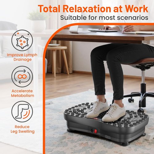 AXV Vibration Plate - Full Body Fitness Machine for Lymphatic Drainage & Weight Loss | Gym Shaker Pad