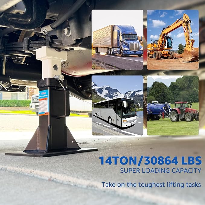 HKTE 14 Ton Heavy Duty Jack Stands with Locking Pins,28000lbs Capacity, 2 Pack