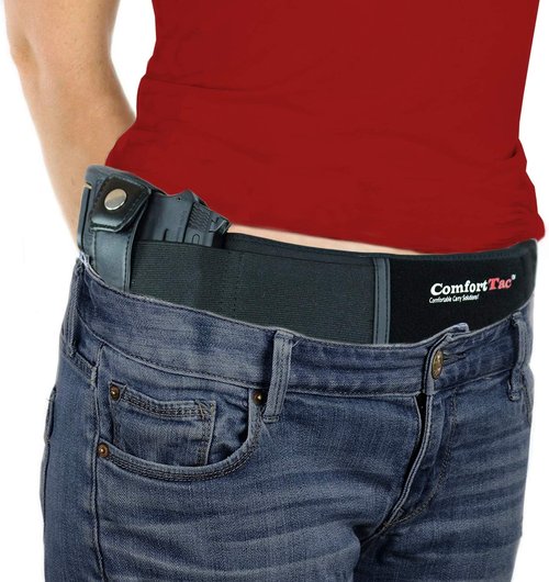 ComfortTac Belly Band Holster - Versatile Pistol Holster for Men & Women | Fits Smith & Wesson, Glock, Ruger