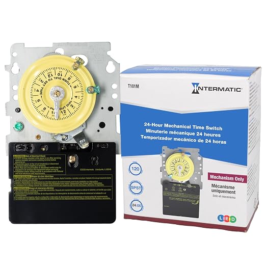 Intermatic T101M 24-Hour Mechanical Timer - 120V SPST