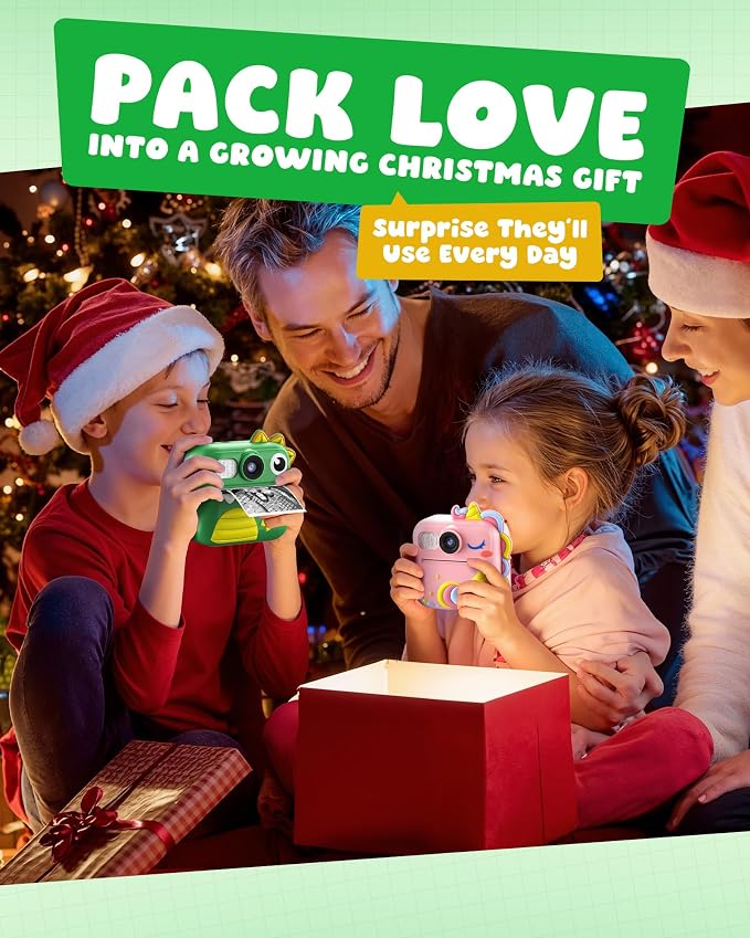 KOKODI Kids Camera Instant Print, Toddler Cameras Christmas Birthday Gifts