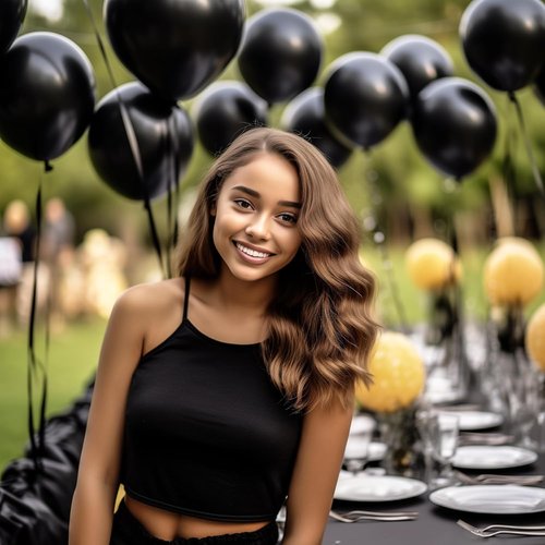 DECOCKRAT Black Latex Balloons Set - 130PCS in Various Sizes (5-18 Inch) for Parties & Celebrations