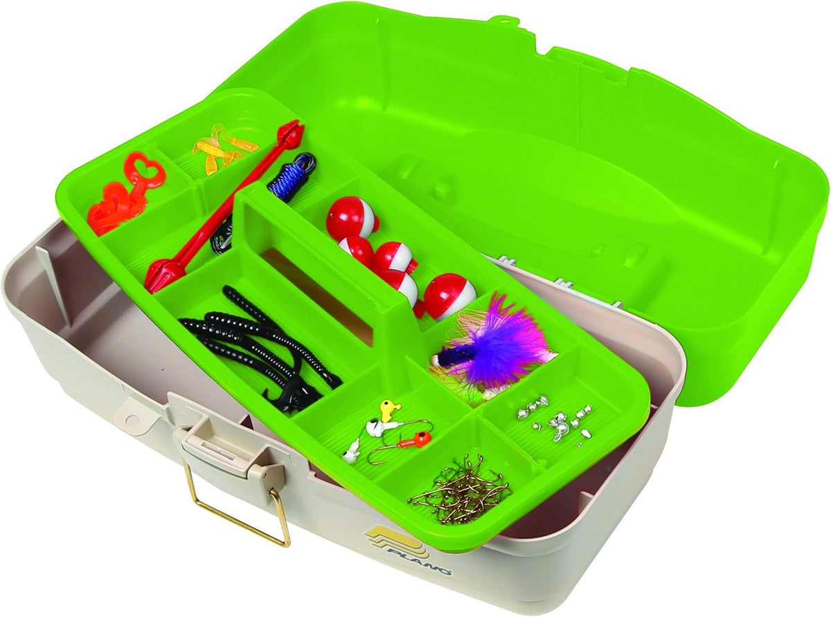 Plano Ready-Set-Fish 1-Tray Fishing Box - Durable, Compact Design for Easy Storage and Transport