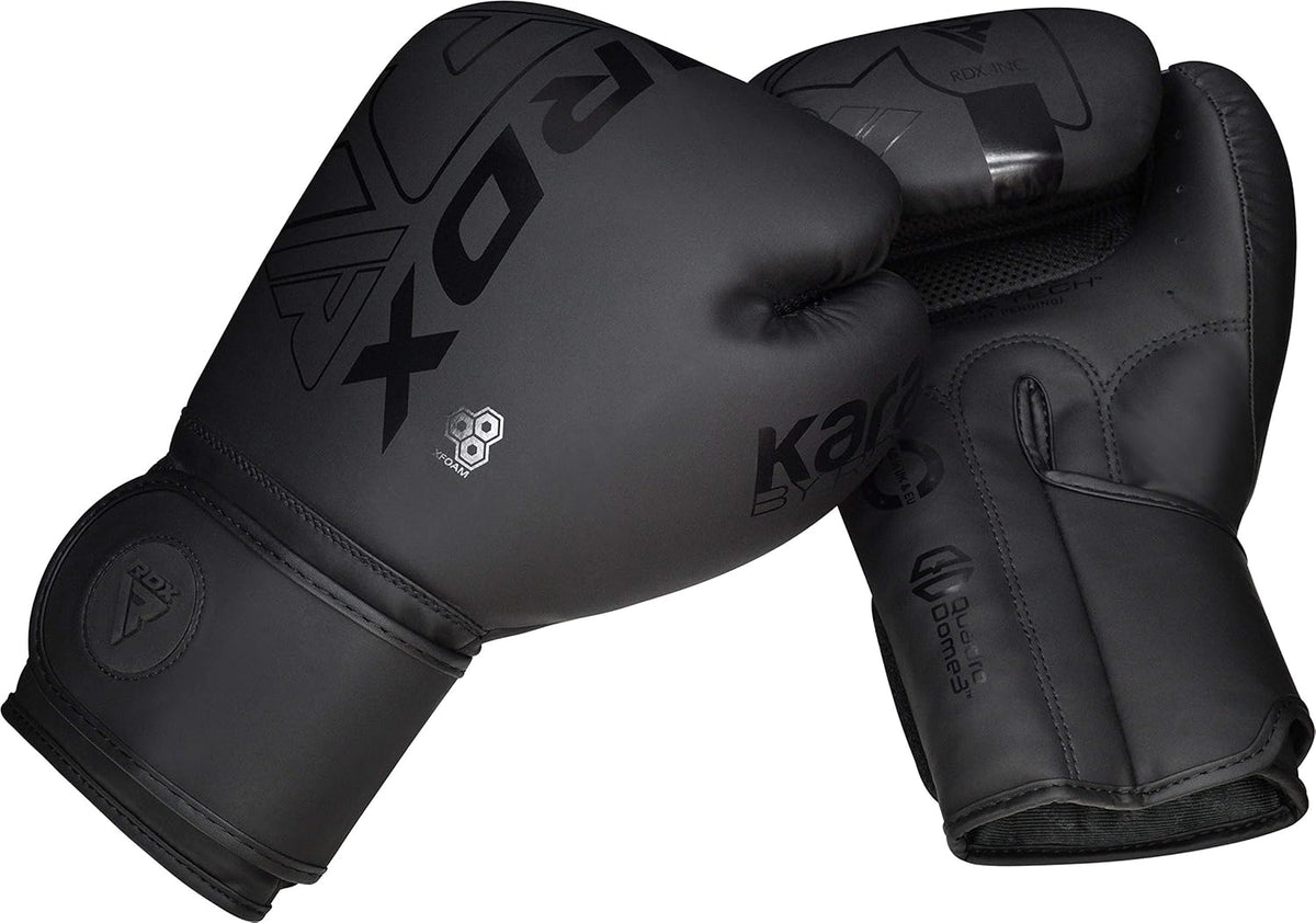 RDX Boxing Gloves - Pro Training & Sparring Gear | Maya Hide Leather for Muay Thai & MMA | Ventilated Palm, Multi-Layered, 8-18 Oz Options