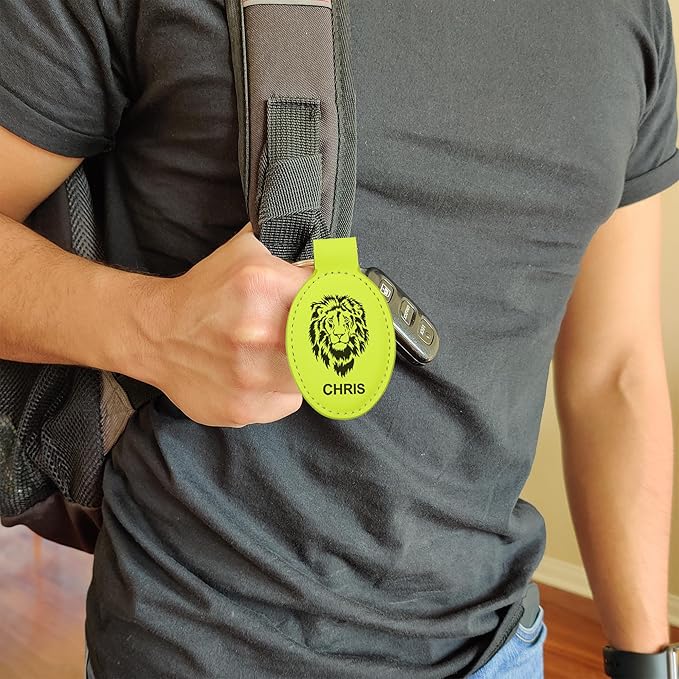 LaserGram Oval Keychain, Sunflowers, Personalized Engraving Included