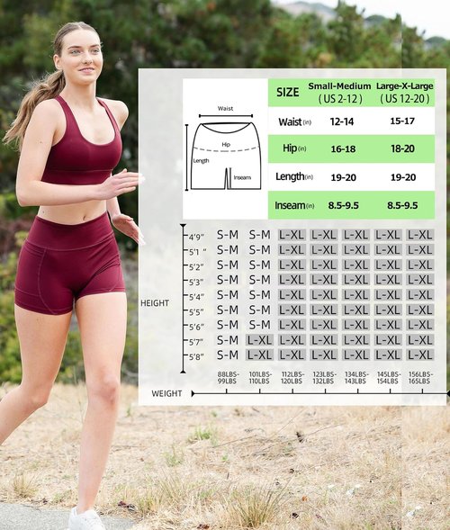 NEW YOUNG Biker Shorts - High Waisted Yoga Shorts with Pockets for Tummy Control | 5"/8" Sizes