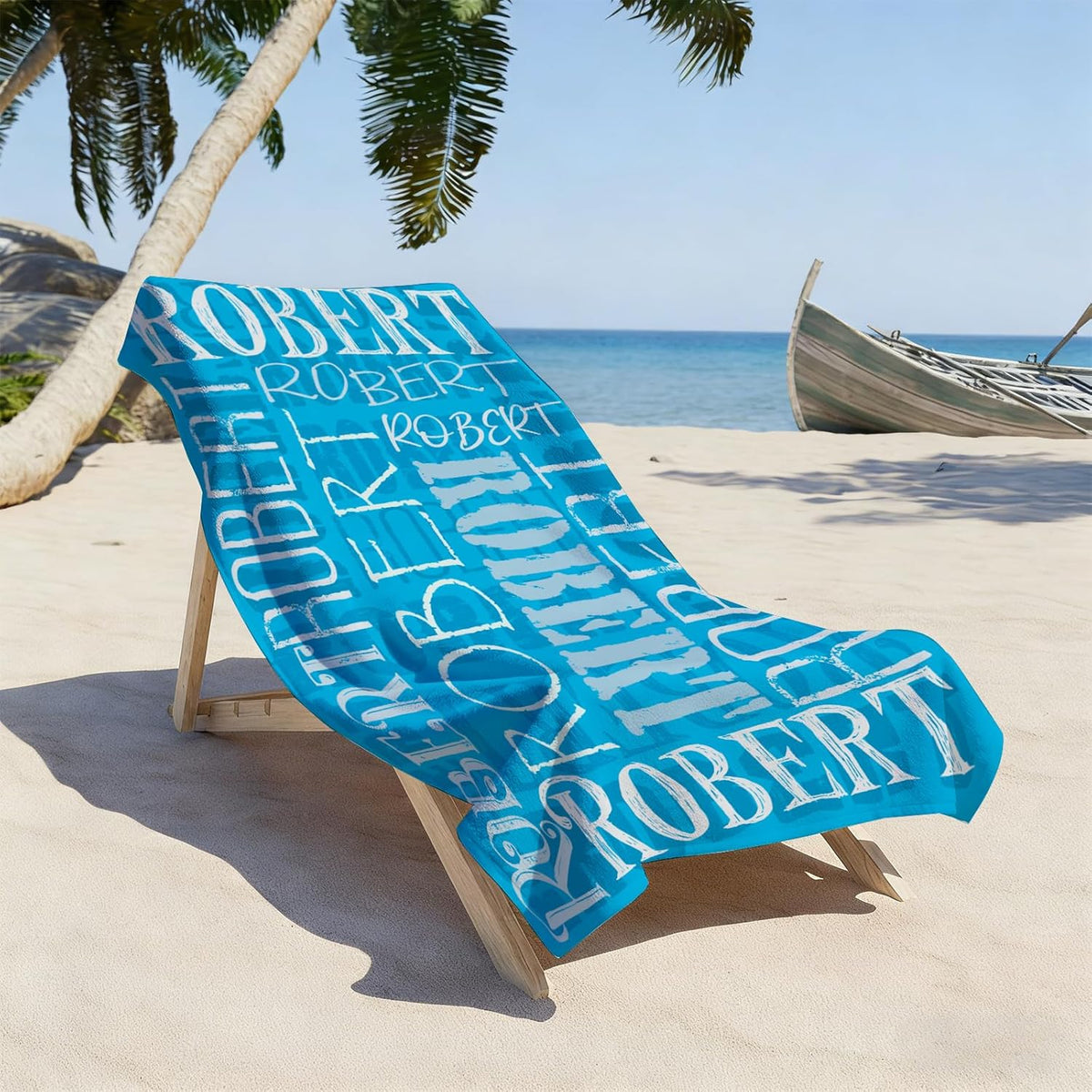 Yoke Style Personalized Beach Towels - Custom Sand-Free Microfiber Towel for Kids | Quick-Dry Easter Gift