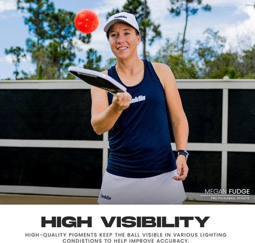 Franklin Sports X-40 Outdoor Pickleballs - Official USA Pickleball & APP Tour Regulation Size