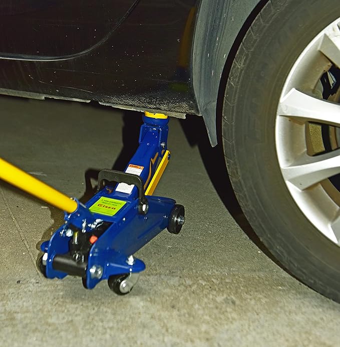 A A IN 2 Ton Heavy Duty Floor Jack,Hydraulic Low Profile Trolley Service Jack,Blue