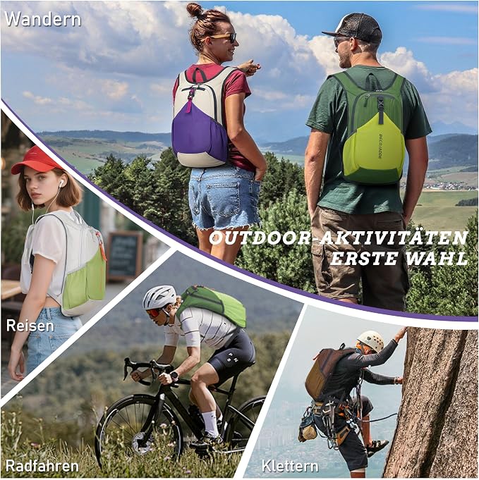 BECOJADDE 20L Small Hiking Backpack
