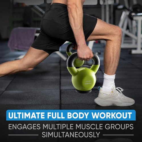 Kettlebell Sets by Professional Grade - Durable Cast Iron Strength Training Weights for Home Workouts | Ideal for Men & Women