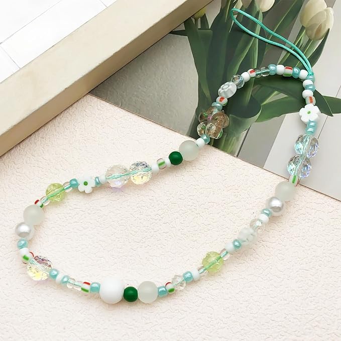 Beaded Camera Wrist Strap Cute Digital Camera Charm Lanyard Phone Chain