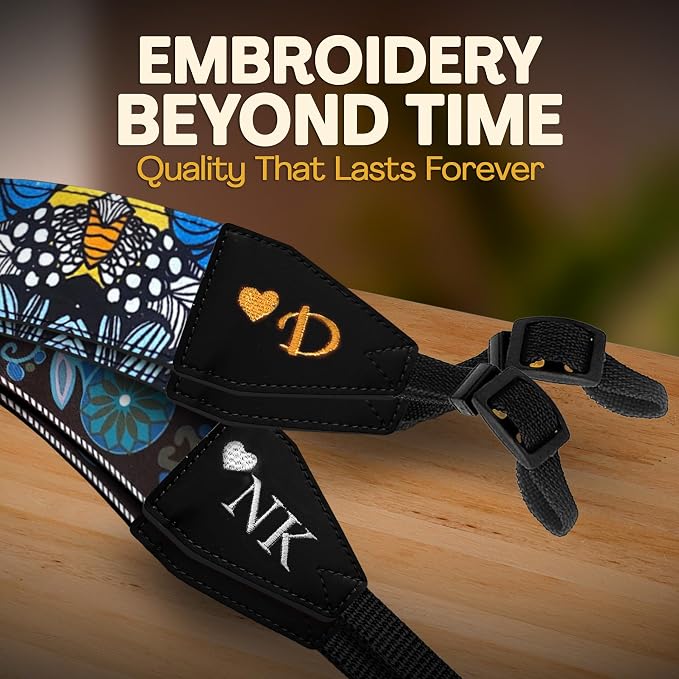 Art Tribute Custom Camera Strap Begonia Flower