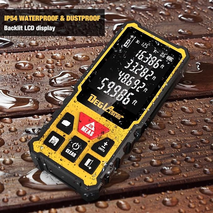 Laser Measurement Tool, DEGLASERS 328 Feet Laser Measure