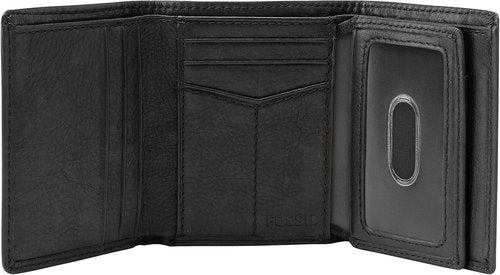 Fossil Men's Leather Trifold Wallet - Stylish & Durable Design | Perfect Gift for Him
