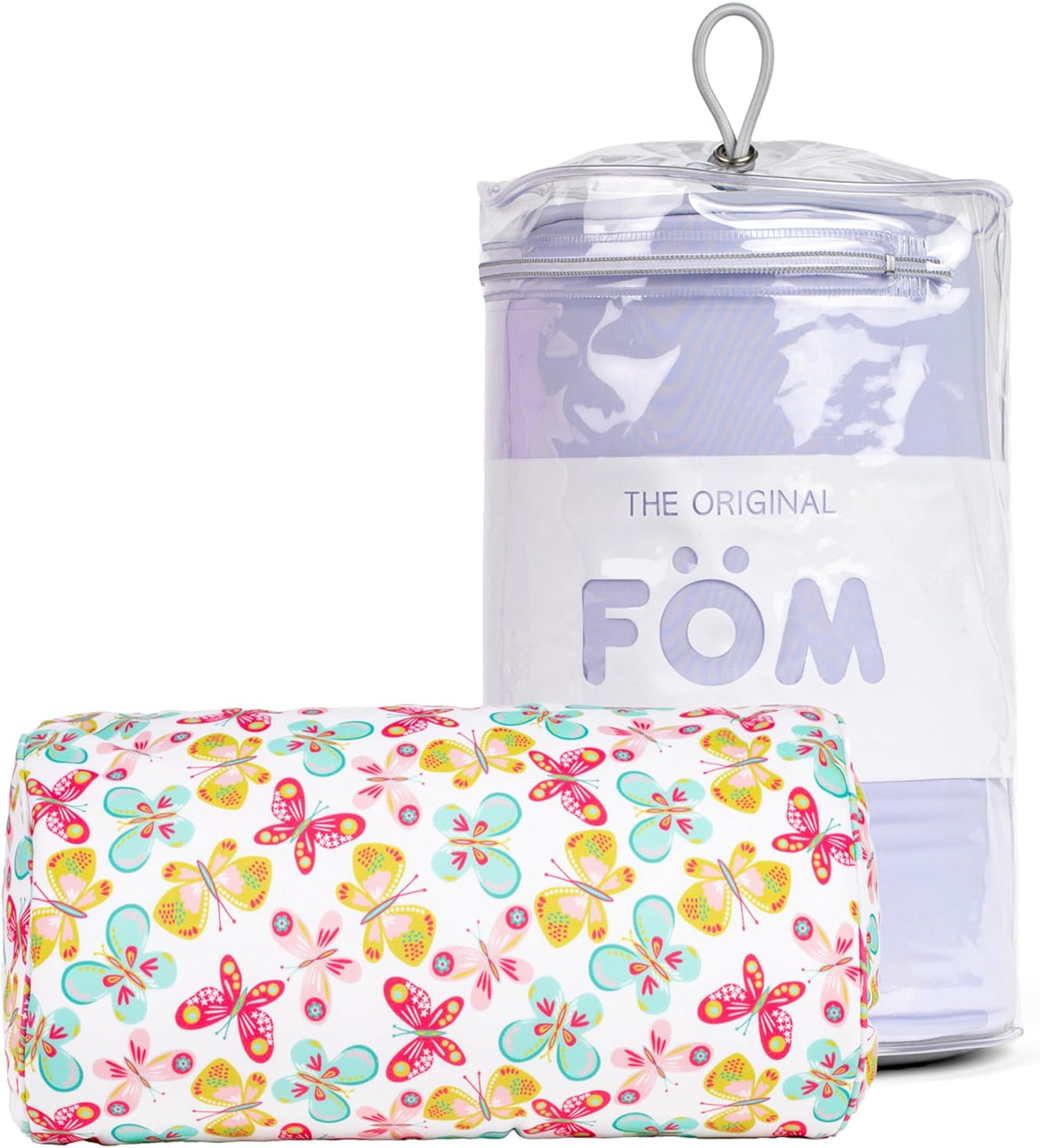 Brookstone Squishy FOM Cushion Pillow - The Original Stretchy, Comfy, Colorful Pillow for Neck, Lumbar Support, and Bed - for Sleeping, Car, Travel - Small Pillow, Apricot, 12 x 7 Inches