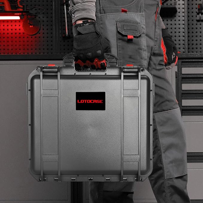 Case Storage for Milwaukee M18 Impact and Torque Wrench - Waterproof Hard Tool Bo, Power Tool Combo Kit Bag for Milwaukee 2/1 3/4 3/8 Cordless Torque Wrenches/Battery/Charger