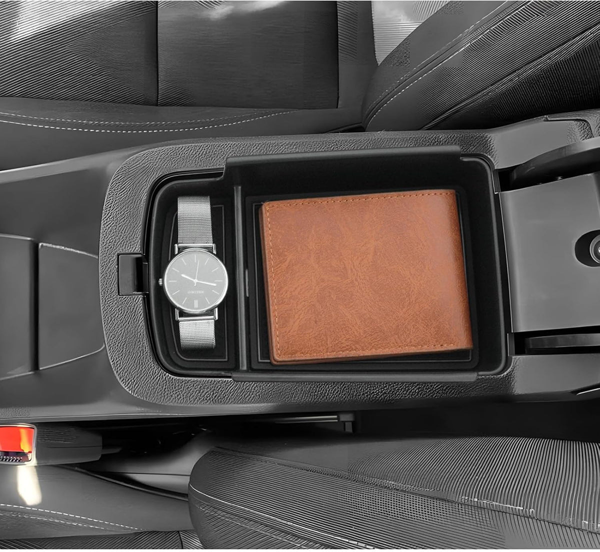 LUWU 2026 2027 Traverse Center Console Cup Holder Compatible with 2024 2025 2026 2027 Traverse Accessories Center Console Cup Holder Silicone Protection Pad Traverse 2027 Accessories Black