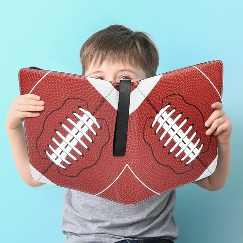 Elcoho Football Card Binder - 900 Pocket Trading Card Holder with Sleeves & 3 D-Ring Album | Perfect for Sports Collectors