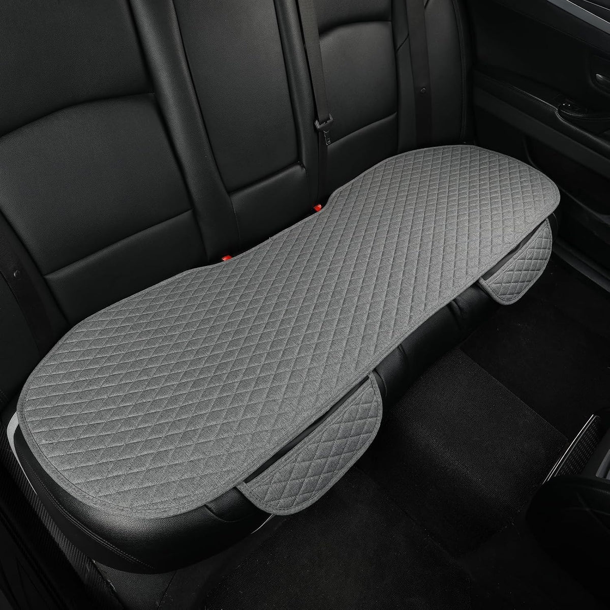 West Llama Linen Car Seat Covers,Bottom Seat Covers for Cars Include 1 Piece Front Driver Seat Pad Mat Universal Fits 90% Vehicles,SUVs,Cars,Sedans(1Piece-Gray)