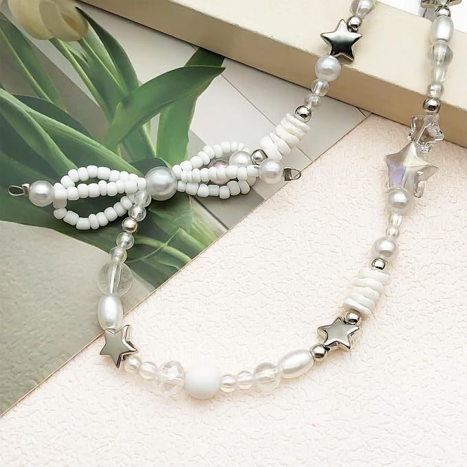 Beaded Camera Wrist Strap Cute Digital Camera Charm Lanyard Phone Chain