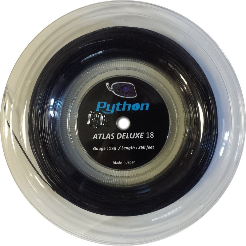 Python Atlas Deluxe Racquetball String Reel (Black, 18g) (360 ft.)