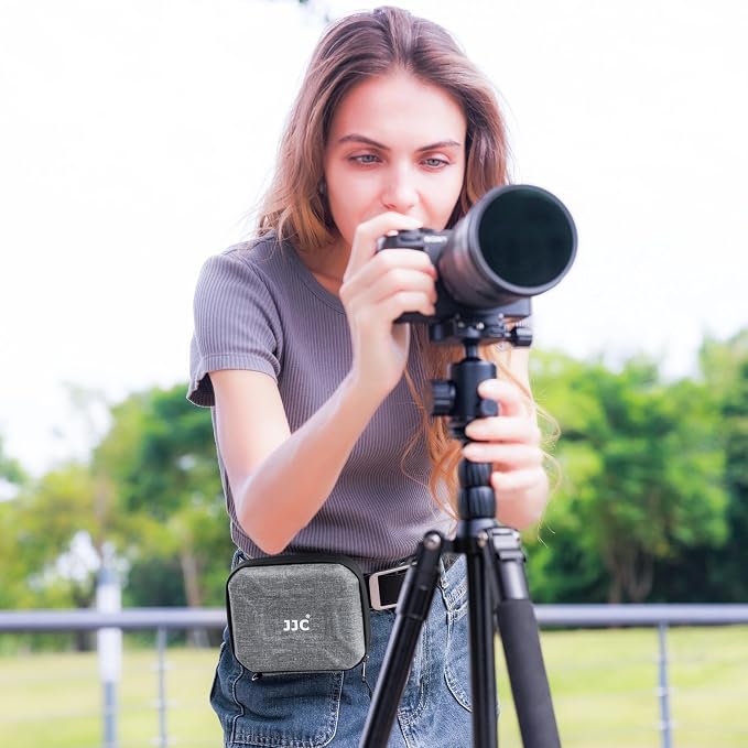 JJC Durable Hard Shell Lens Filter Case Up to 95mm, 4 Pockets Lens Filter