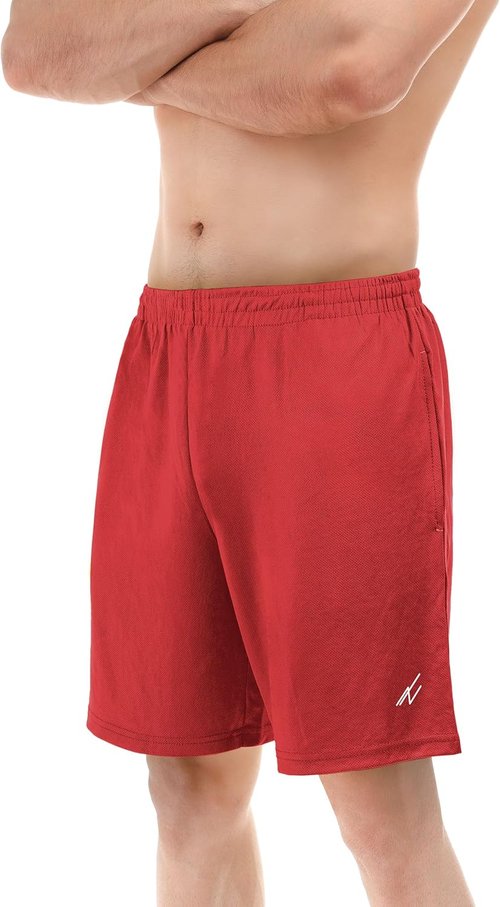 NY Threads Men's Athletic Shorts - Quick Dry Lightweight Workout Gym Shorts with Pockets