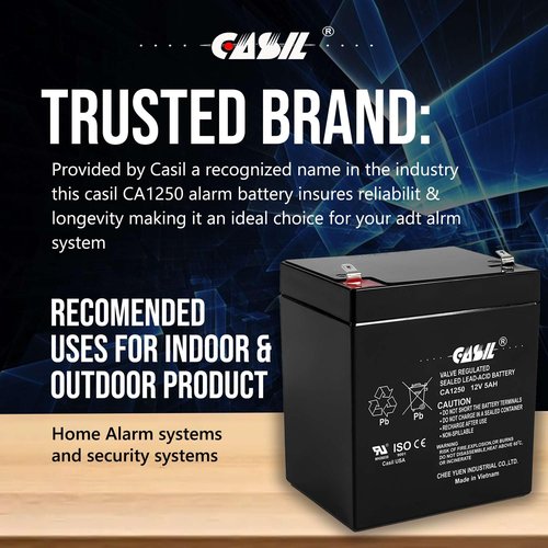 Casil 12V 5AH Replacement Battery Compatible with Razor E125 E150 Electric Scooter Battery
