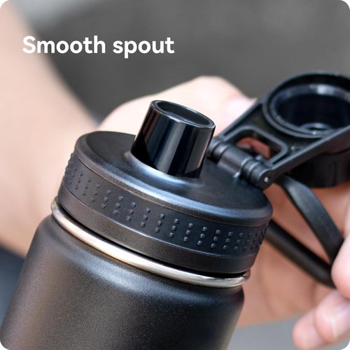 Hydro Flask Replacement Spout Lid - Leak-Proof Sports Cap for Wide Mouth Bottles (12-64oz)