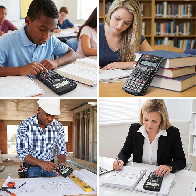 24 Pack Scientific Calculators, 2 Line Engineering Large Display Scientific