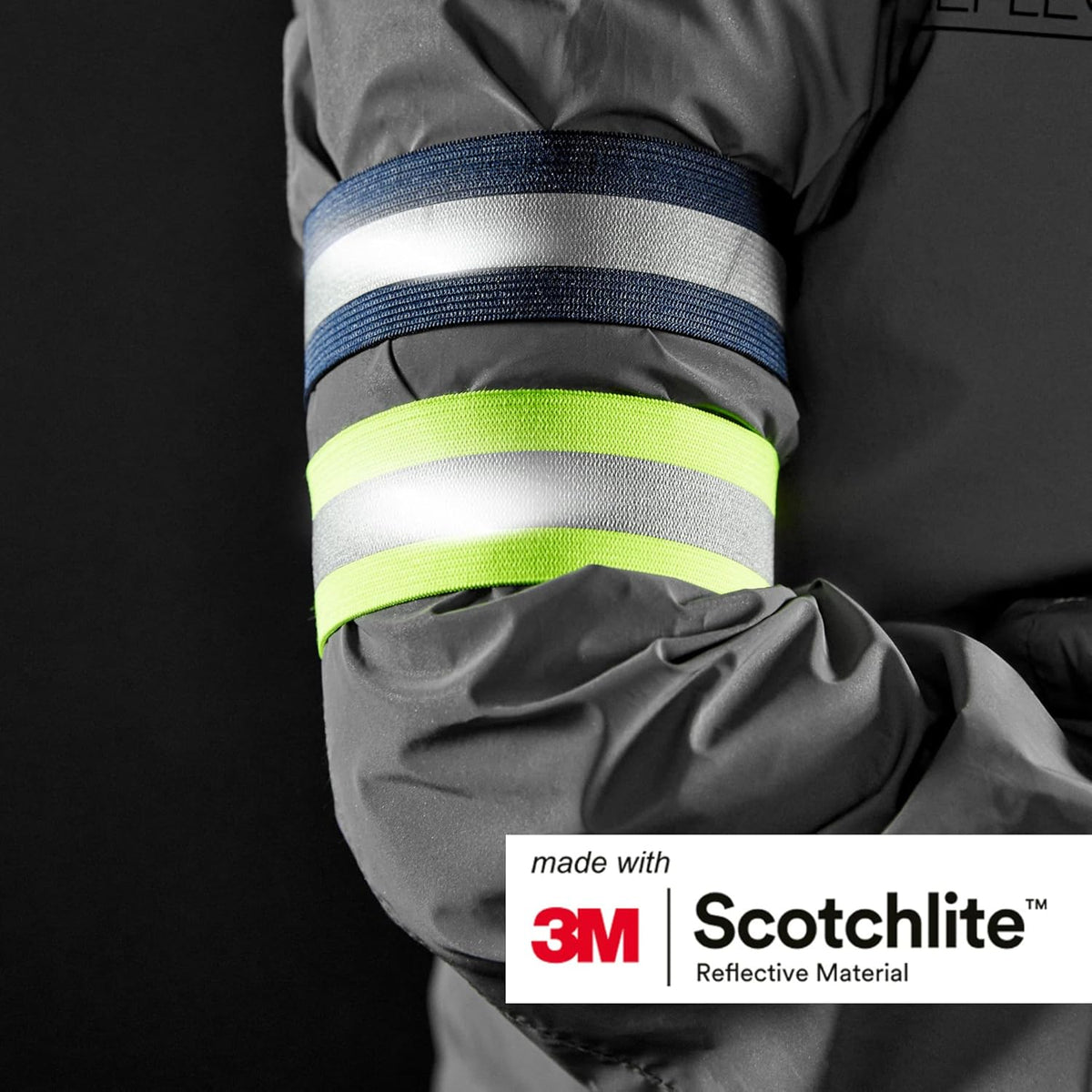 Salzmann Reflective Arm & Leg Bands - 3M Scotchlite Material | Set of 4 for Enhanced Safety