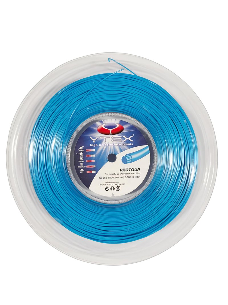 YTEX Protour Blue Tennis Racquet String Reel (17L Gauge, 1.20mm)
