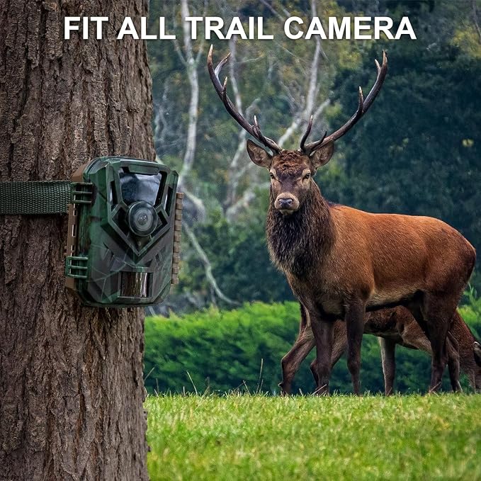 Heavy Duty Trail Camera Strap 4-Pack – 440lbs Adjustable Nylon Straps